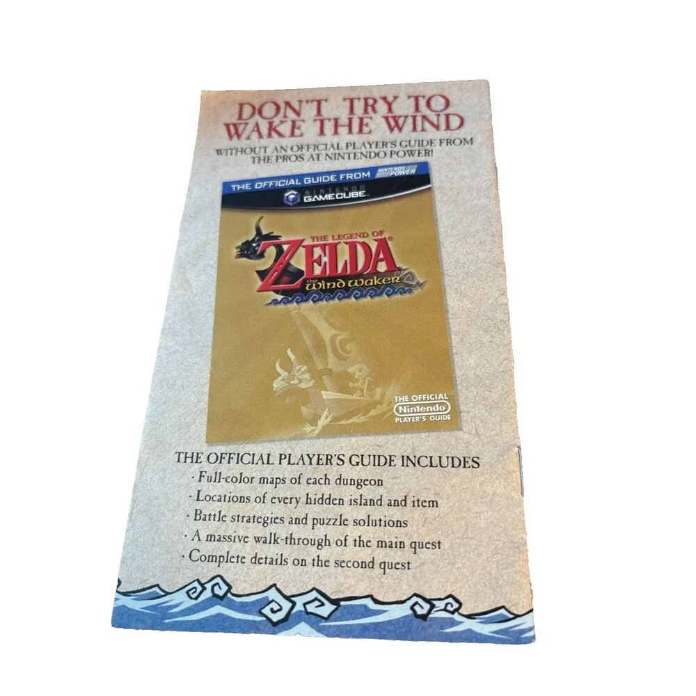 The Legend Of Zelda Master Quest Strategy Game Cube Wind Waker Guide Promo 2003